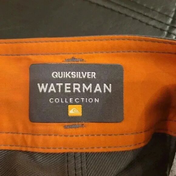 Quicksilver Watermen Collection Men's Gray/Orange Shorts - Picture 4 of 7